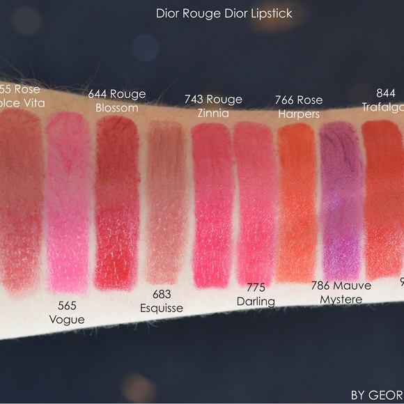 2nd - Dior #644 Rouge Blossom Lipstick - Picture 4 of 6